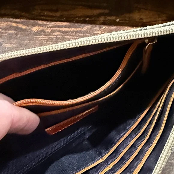 HOBO Vida Snake Print Wristlet in Cream and Black - Picture 3 of 3